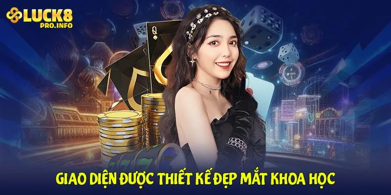 Giao diện được thiết kế đẹp mắt khoa học